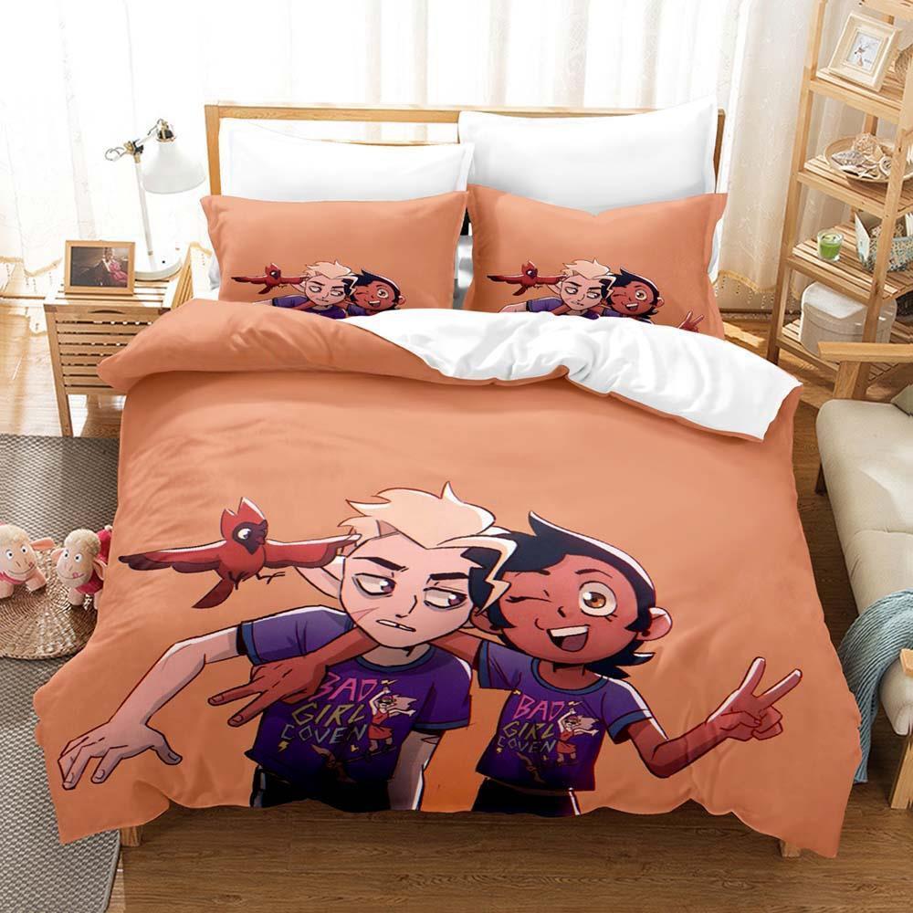 New Bad Girl Coven Bedding Set Single Twin Full Queen King Size Bed Set Adult Kid Bedroom Duvet Cover Sets Anime Bed Sheet Set
