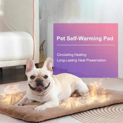 Self Heating Pet Pad, Extra Warm Thermal Dog Crate Pad Washable Anti-Slip Kennel Mat Pet Supplies for Medium Small Dogs and Cats