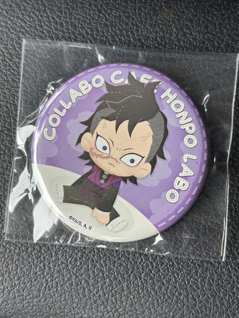

[USED] Demon Slayer: Kimetsu no Yaiba Collaboration Cafe Honpo LABO Can Badge Genya Shinazugawa