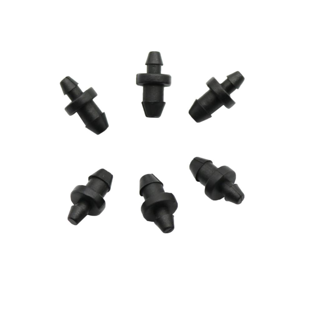 1/4 Inch to 1/8 Inch Hose End Plug Agriculture Irrigation Water hose connector Water Seal Closure Connector 100 Pcs