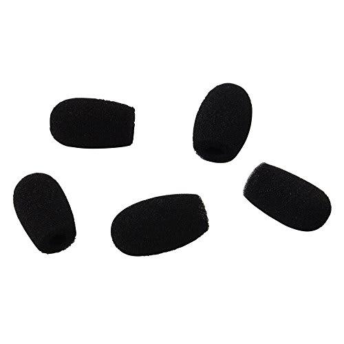 GONKISS Headset Intercom Microphone Windscreen, Small, 6mm Diameter, 30mm Length, 5 Black