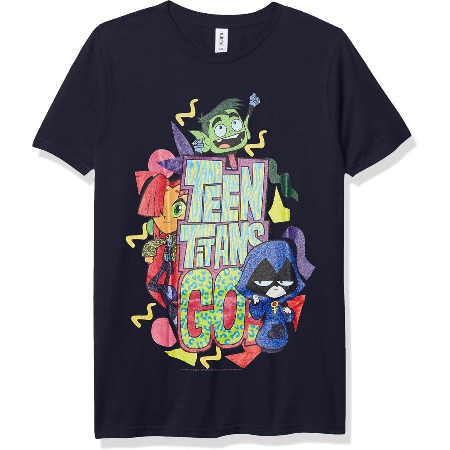 WARNER BROS Titans Go Teens Disco Boy s Premium Solid Crew Tee S чёрный