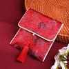 Festive Red Envelope Jewelry Bag with Tassel and 'Fu' Character - Wedding Gift or Coin Purse
