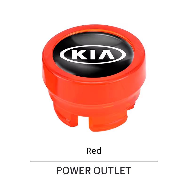 YQOF3 Car Cigarette Lighter Plug Dust Cover Button Socket Protective Case For Kia Morning Picanto Rio Stonic Sportage Ceed Optima Fort