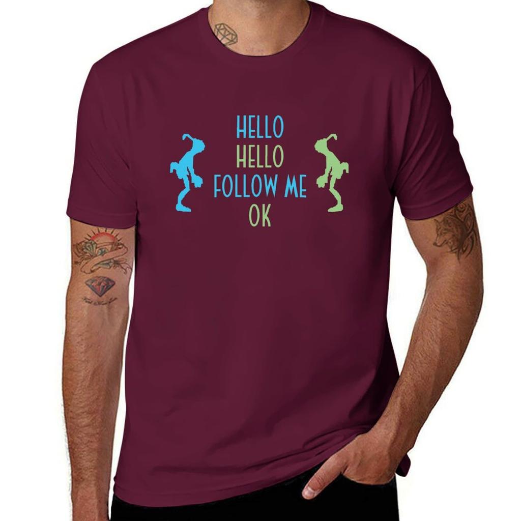 Oddworld Abe S Oddysee Hello Blue Green Best S For Boys Graphic S Copy T-Shirt Man Clothes Men's Clothing
