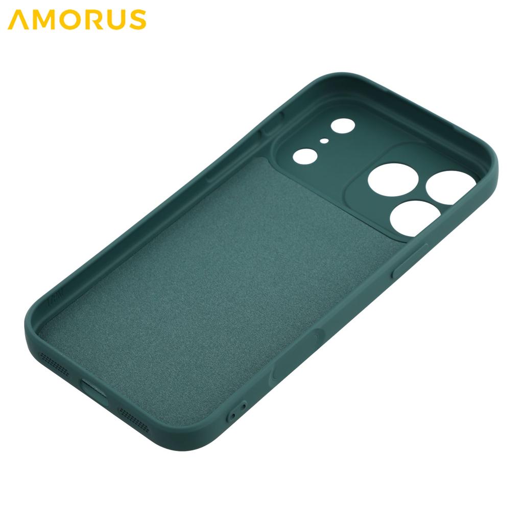 For iPhone 17 Pro Case Precise Cutouts TPU Fiber Lining Shockproof Phone Cover