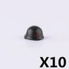 US Soviet British Soldier Figures Helmet M1ssh40 M3 Beret Military Accessories Building Blocks Toys For Children J004