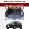 Custom Car Trunk Mat For BORGWARD BX7 6-Seat 7-Seat 2016 2017 2018 Interior Accessories Carpet Luxury Durable Leather Carpet