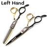 6.0 Inch, Black Gold, Left-Hand Scissors, Flat Scissors, Straight Scissors, Tooth Scissors, Thin Scissors, Left-Handed Scissors