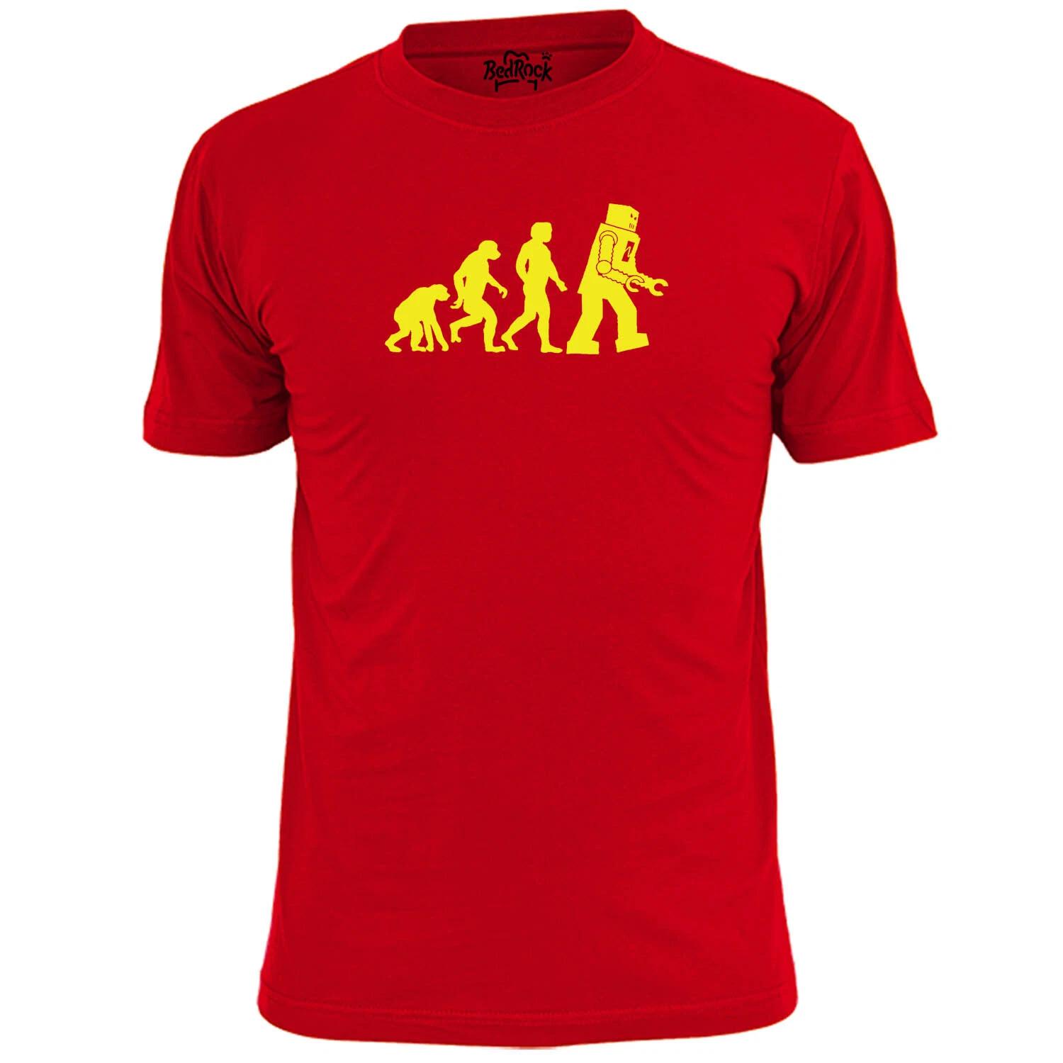 

Mens Evolution Of Robot T shirt Big Bang Sheldon Cooper 2XL