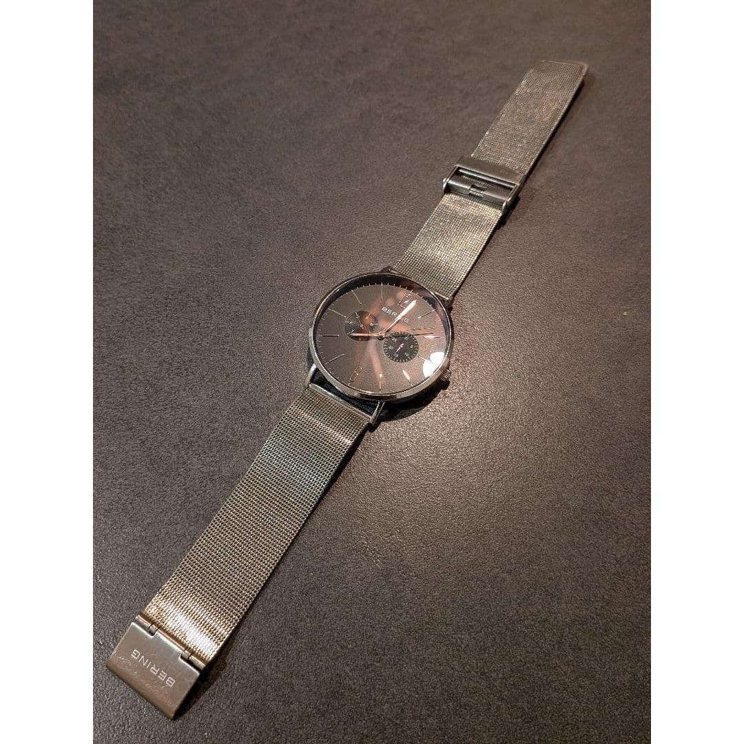 Used BERING Watch body Mesh belt