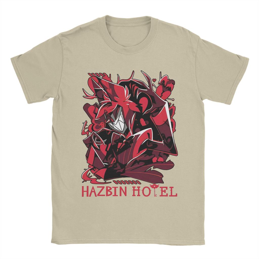 Herren T-Shirt Hazbins Hotels Alastor Mode 100% Baumwolle T-Shirt Kurzarm T-Shirt Rundhals Oberteile Grafik