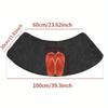Curved Bathroom Mat Thickened Shower Room Absorbent Door Mat Toilet Bathroom Non-Slip Mat Dirt-Resistant Entrance Mat