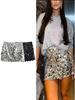 Moda Feminina com Lantejoulas Liso Zíper Lateral Mini Saia Vintage Cintura Alta Saia Chique Feminina para Senhoras