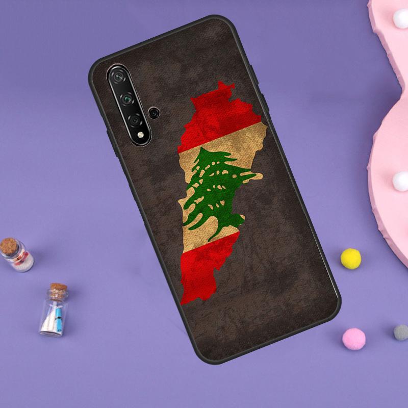 Lebanon Flag Map For Huawei Nova 7i 8i 11i 12i 12s 9 10 SE Y60 Y61 Y70 Y72 Y73 Y90 Y91 P20 P40 P30 Lite Case