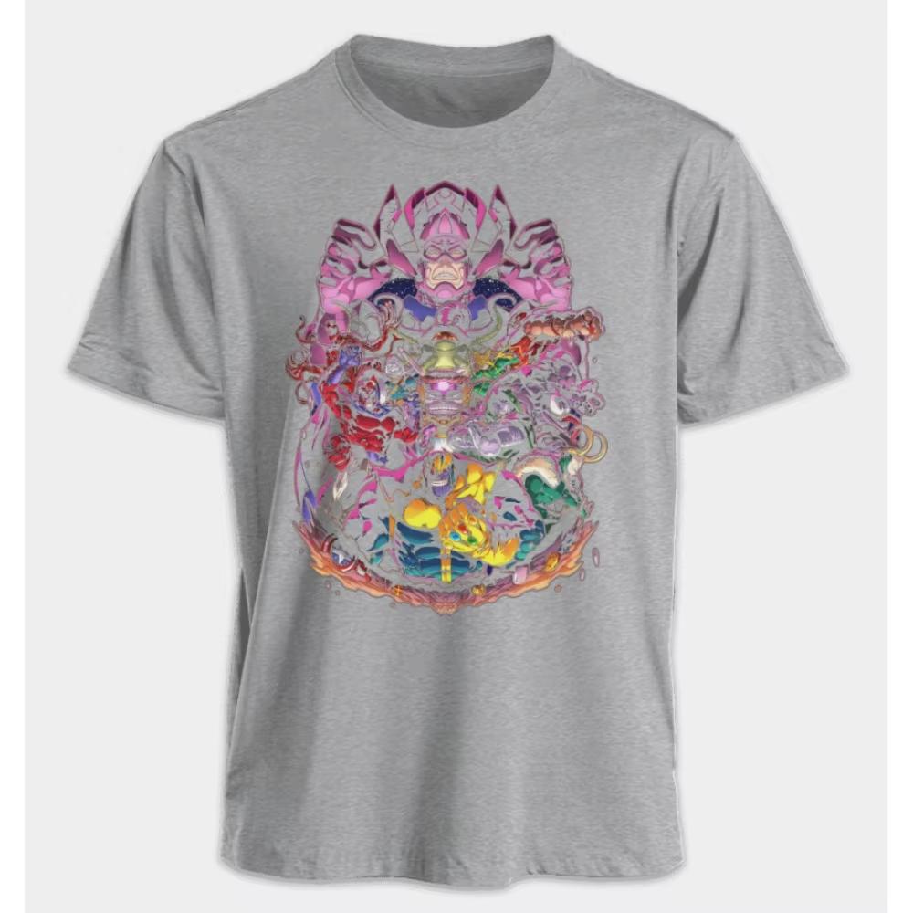 Marvel Mens and Womens Tshirts Thanos Galactus Summer American Spring and Autumn New Oversized Harajuku Fashion Short Sleeves