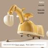 Multifunctional Baby Rocking Horse & Peanut Car with Silent Wheels and Anti-Rollover Design
