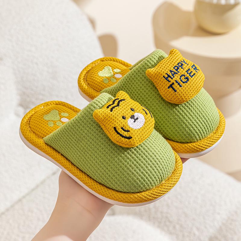 Süße rutschfeste Baumwollhausschuhe für Kinder - Prinzessinnen- & Hasen-Designs, Perfekt für den Innenbereich im Herbst/Winter