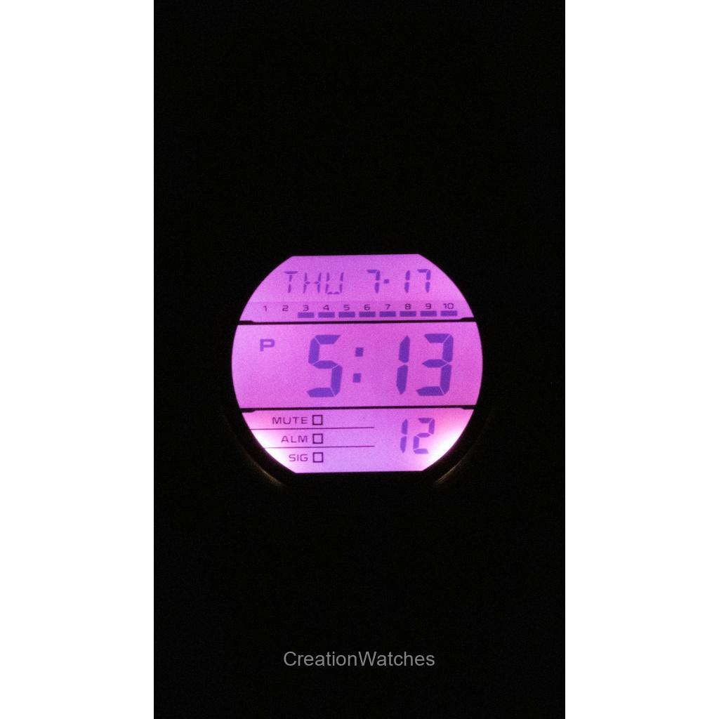 Casio G-Shock Digitales Resinarmband Quarz GD-010BBR-1 200M Herrenuhr