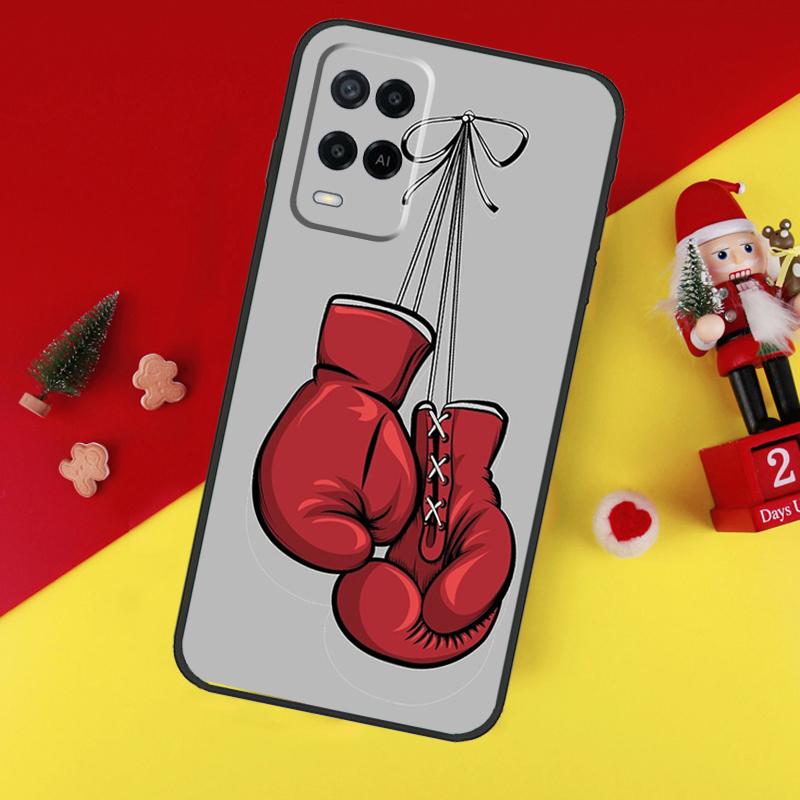 Boxing Gloves Case For Oppo A94 A74 A54 A60 A40 A80 A16 A76 A96 A98 A58 A78 A18 A38 A57 A17 A15 A5 A6 Pro