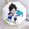 1 PC Automatic Folding Umbrella - Vegito Pattern Portable Foldable Design With 8 Ribs Christmas Birthday Gifts