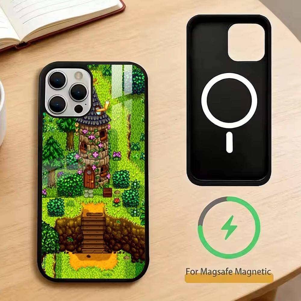 

Stardew Valley Чехол для телефона для iPhone 17, 16, 15, 14, 13, 12, 11 Plus, Pro Магнитный с беспроводной зарядкой Magsafe iPhone15PROMAX
