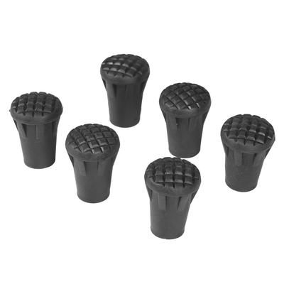 6Pcs/Set Outdoor Hiking Pole Tip End Walking Stick Cover Protector