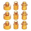 Glass Taper Candle Holders Clear Small Candlestick Holders Candleholder Centerpieces for Dining Table Fireplaces Decors