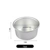 Aimanwu Anodized Aluminum Fixed-Bottom Cake Mold, 4-12 inch Sizes