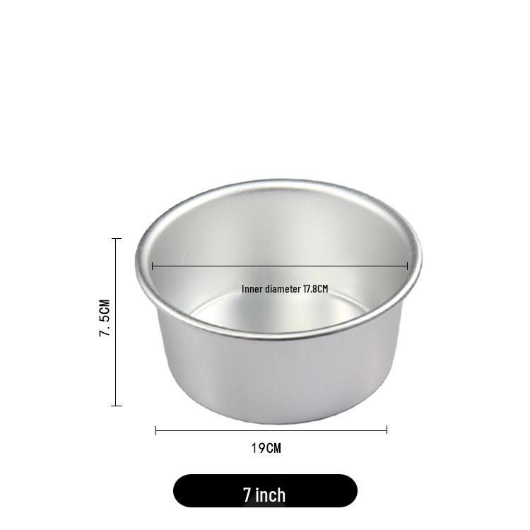 Aimanwu Anodized Aluminum Fixed-Bottom Cake Mold, 4-12 inch Sizes
