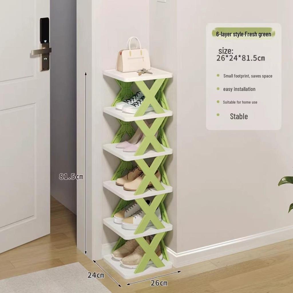 Space-Saving Dustproof Folding Shoe Rack for Narrow Entryways, Offices, or Dorms