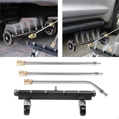 Pressure Washer Undercarriage Cleaner with Extension Wands Practical Wear Resistant Water Broom for