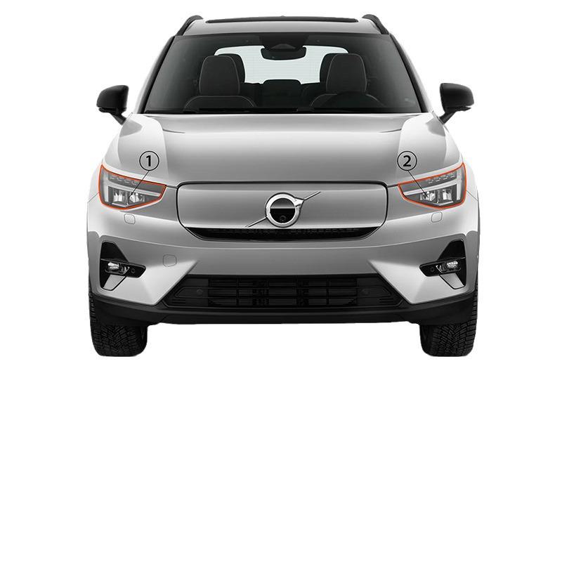 Volvo XC40 TPU Beskyttelsesfilmsett for frontlykter og speil