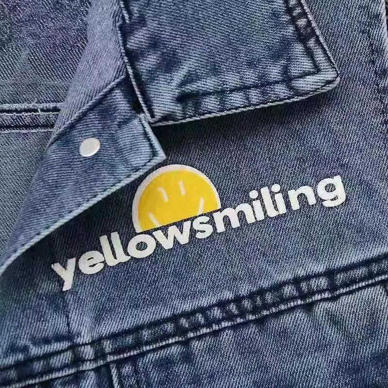 Denim Vest Jacket for Women Spring and Autumn Printed Loose Sleeveless Waistcoat Top