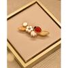 Ladybug Plum Blossom Brooch V Metal Material The Hollowed Out Design Is Overall Light and Three-dimensional  Daily Dressing