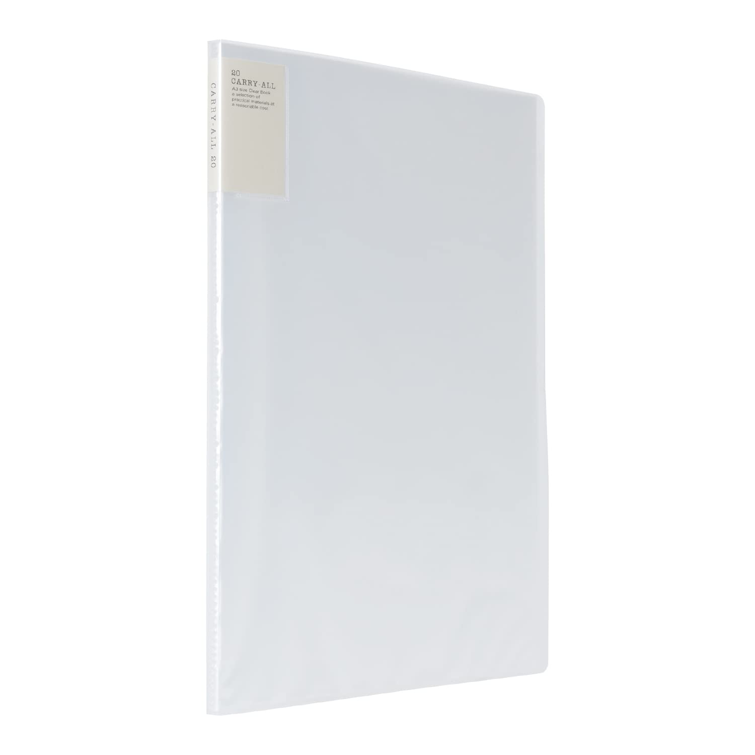 Kokuyo Clear Book Fixed Back 20 Carry-All, Pocket, A3, Pockets, Transparent, La-5833T