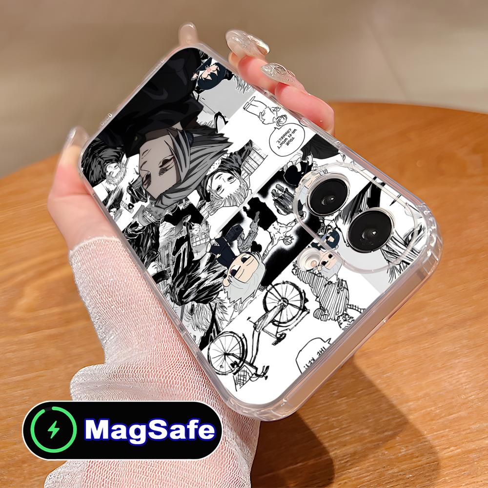 Sakamoto Days Gaku Phone Case for iPhone 17 16 15 14 13 12 11 Air Pro Max Plus Mini Magsafe Clear Colorful Cover Luxury Pretty