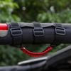 4pcs Roll Bar Grab Handles Bar Grip for Jeep Wrangler CJ YJ TJ JK JL 1987+ Black