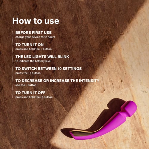 LELO SMART WAND 2 Personal Wand Vibrator - Electric Massager That Relieves Muscle and Body Tension, Adult Goods, Popular Body Massager, Sex Toy, Water