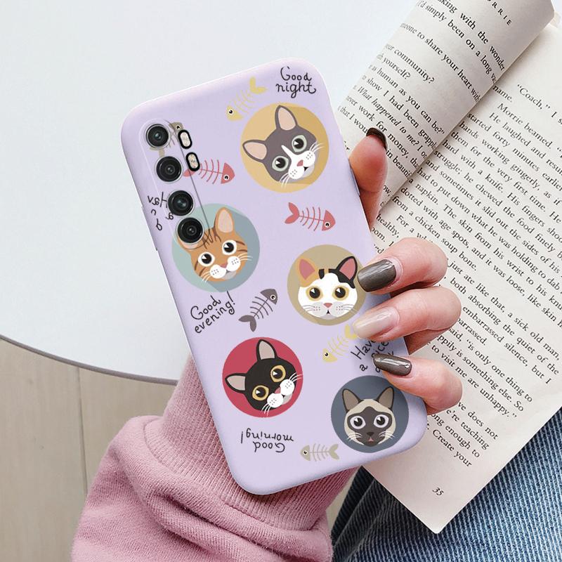 

For Xiaomi Mi Note 10 Lite Case Cover Cute Cartoons Painted Soft Silicone Phone Case For Xiaomi Mi Note 10 Lite Fundas Flowers Mi Note 10 Lite