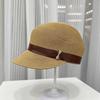 Internet celebrity elegant straw equestrian hat women spring and summer sunshade cap vacation beach sun protection straw hat