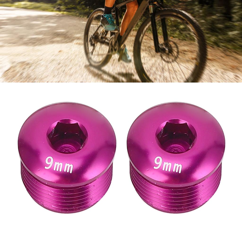 2 Stück Fahrradpedal Staubschutz Kappe M14 9mm Aluminiumlegierung Pedal Schutz Verriegelschraube für Mountainbike Reparaturteile