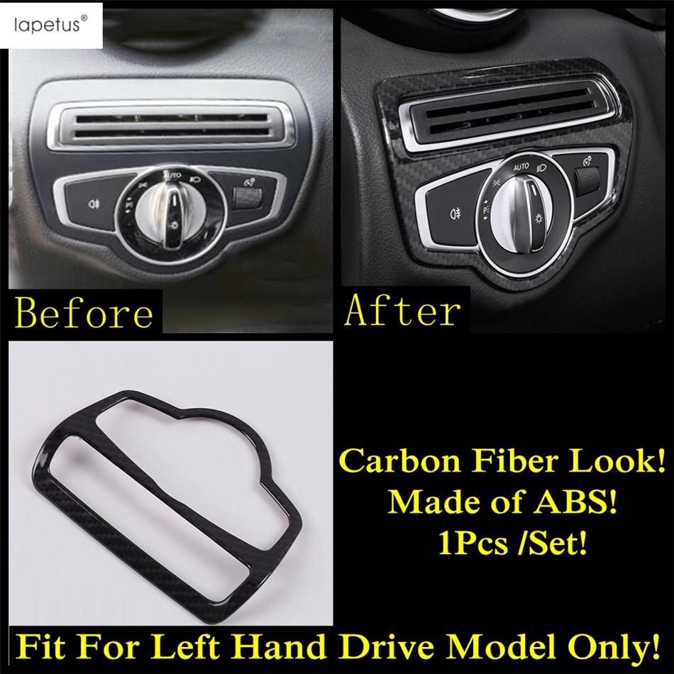 Hand Brake / Water Cup / Head Light / Seat Adjust Panel / Window Lift Cover Trim Accessories For Benz C CLASS W205 2015 -