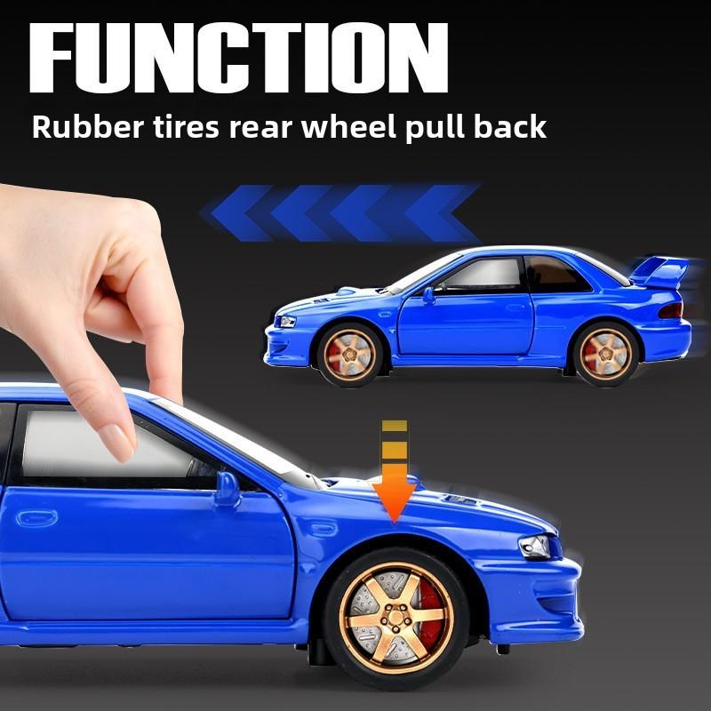 Simulation Subaru Alloy Impreza Car Model Toy With Sound And Light Functions
