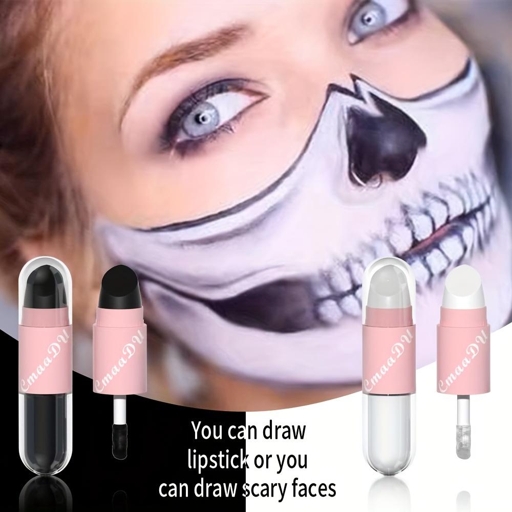 Double Head Matte Lipstick Lip Gloss Red Lipstick Waterproof Long Lasting For Halloween Masquerade COSPLAY Party Makeup Valentine's Day Gifts