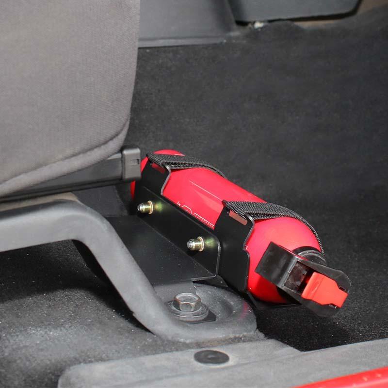 Car Metal Under Front Seat Fire Extinguisher Bracket Rack For Jeep Wrangler JK 2007-2017 Interior Accessories