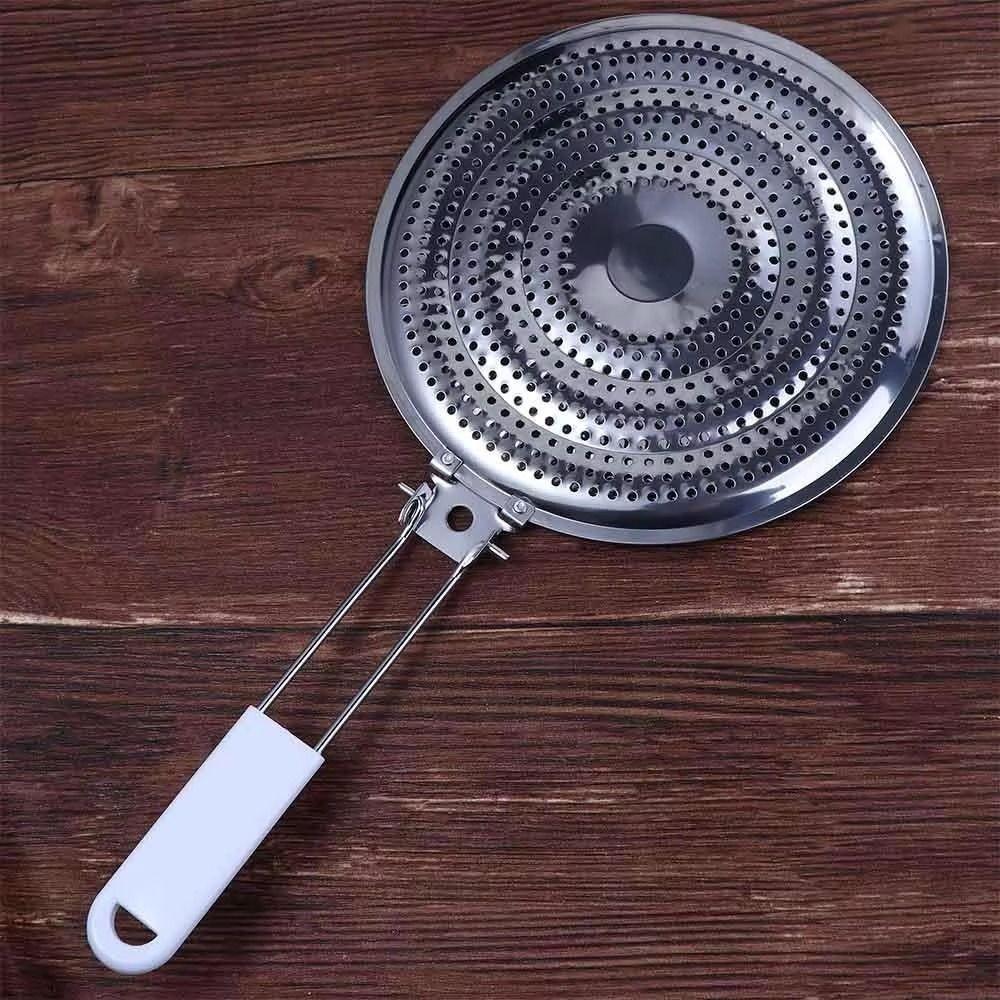 Foldable Heat Diffuser Wood Handle Flame Guard Simmer Plate Pot Holder Insulation Pads  for Cooking