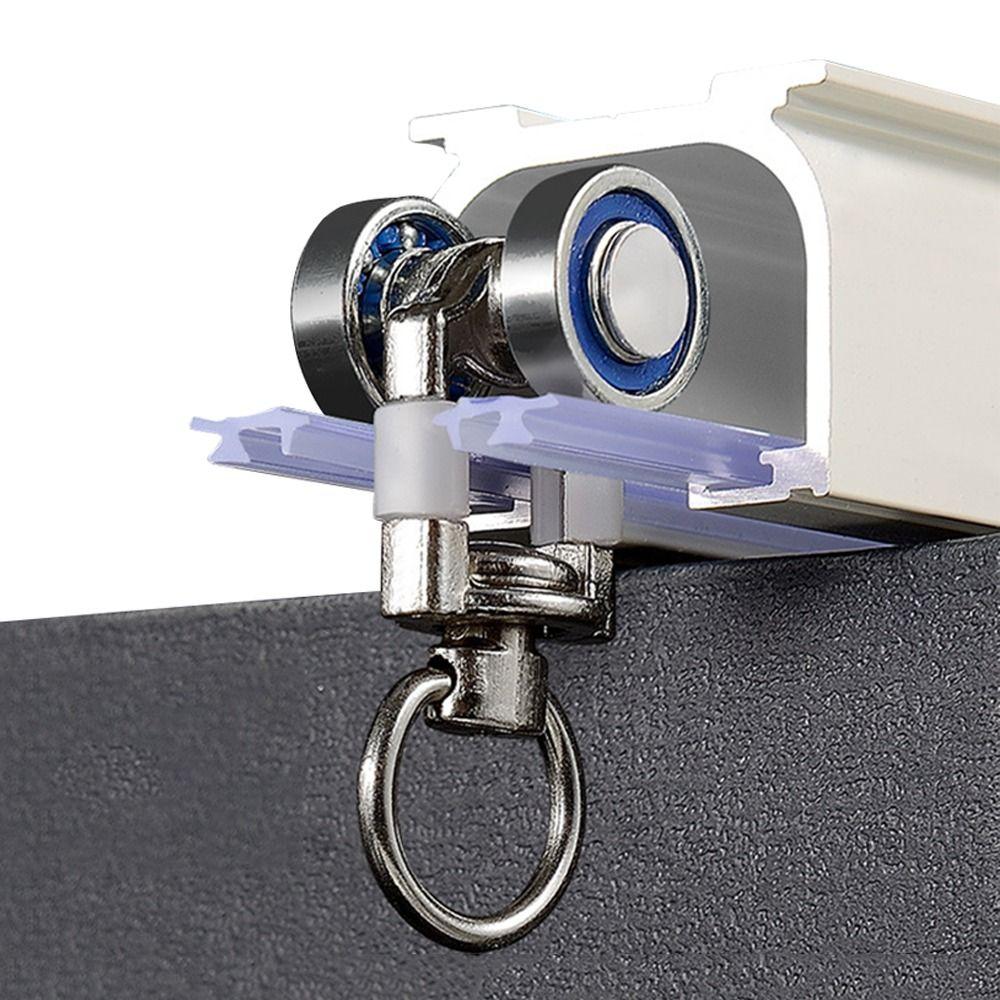 Zinc Alloy Easy Installation Curtain Track Curtain Rollers Curtain Rail Pulleys Sliding Wheels