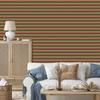 Zigzag Red and Orange Wallpaper for Living Room and Bedroom 50x1000