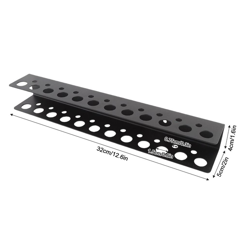 Heavy Wall Mount Screwdriver Holder Black Hand Tools Organizer Screwdriver Storage Rack Home